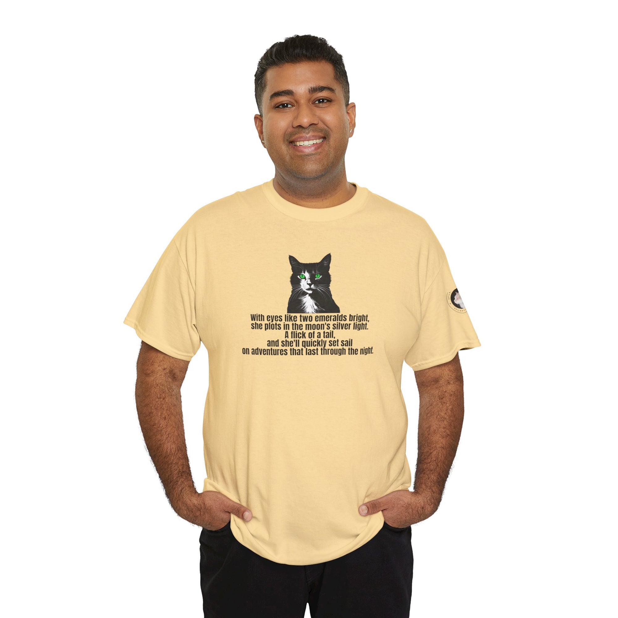 Emerald Eyed Mischief Unisex Heavy Cotton Tee