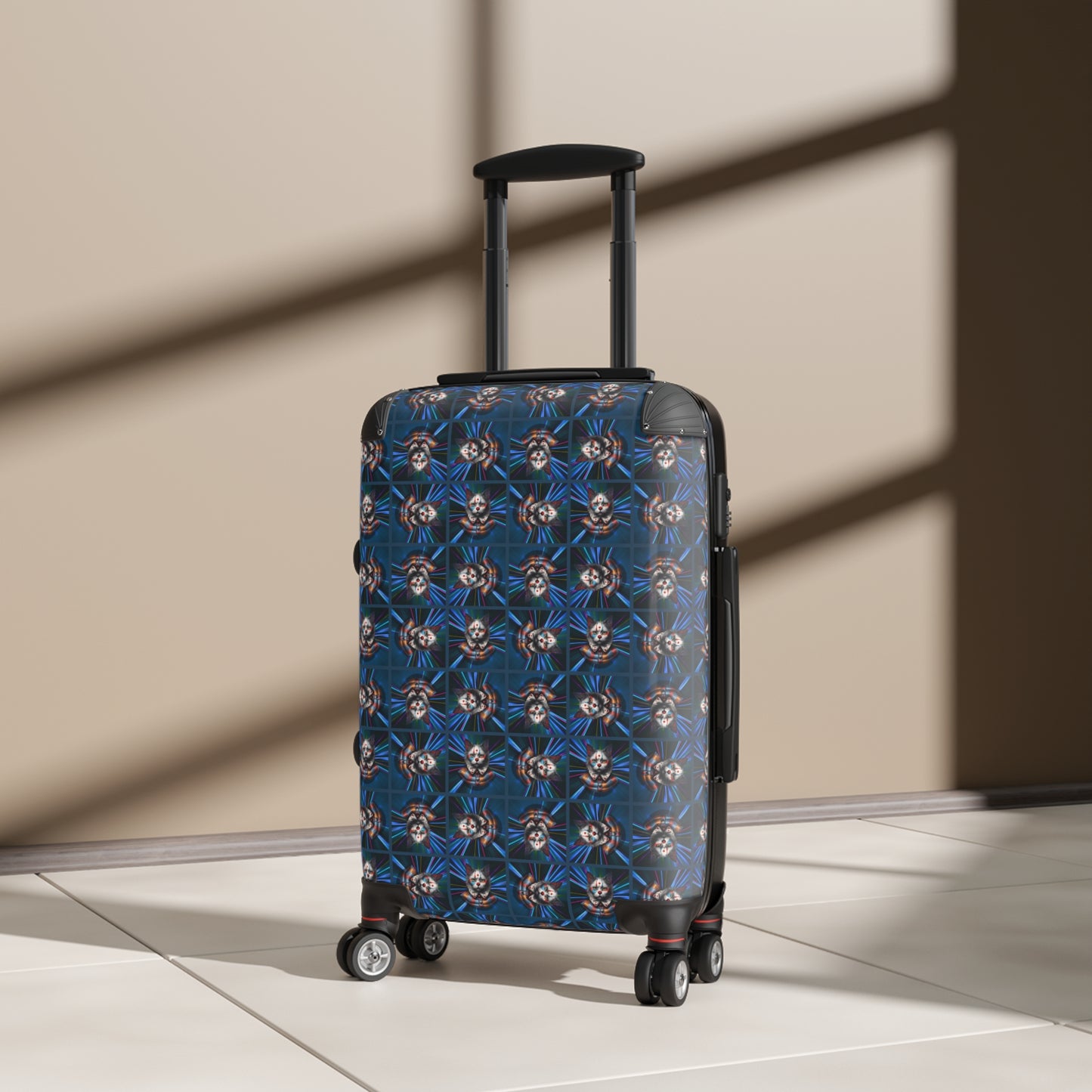 Vibrant Travel Suitcase with Bold Design
