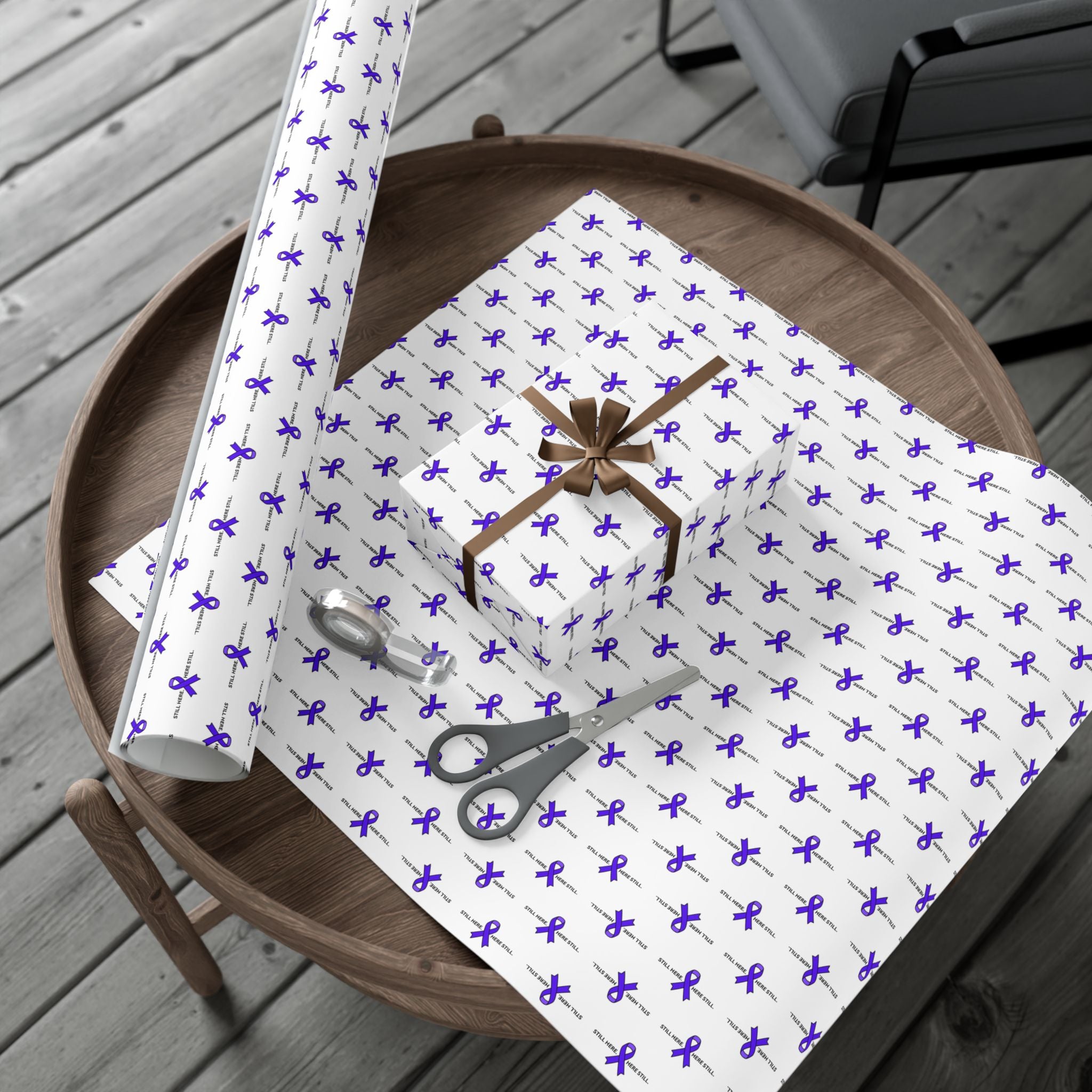 Still Here. Here Still. Gift Wrap Paper (Epilepsy Awareness)