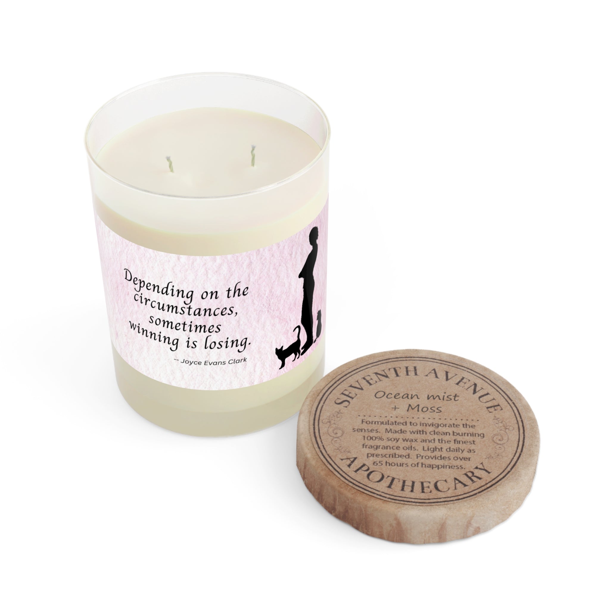 Photo depicting the ​Winning is Losing Scented Candle - Full Glass, 11oz from EpiAl's Shop.