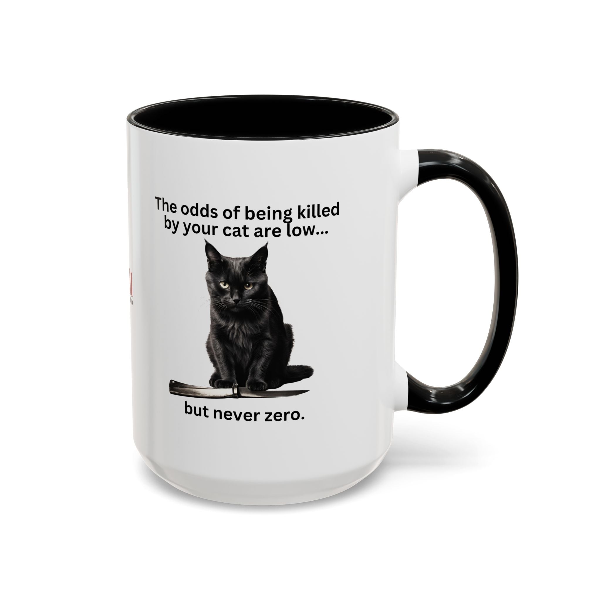 Photo depicting the ​Killer Cat Odds Accent Coffee Mug (11, 15oz) from EpiAl's Shop.