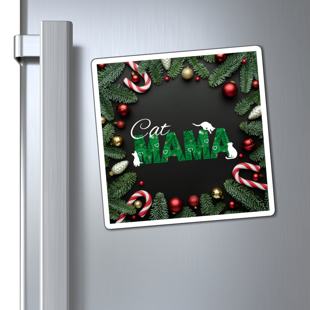 Christmas Cat Mama Magnets