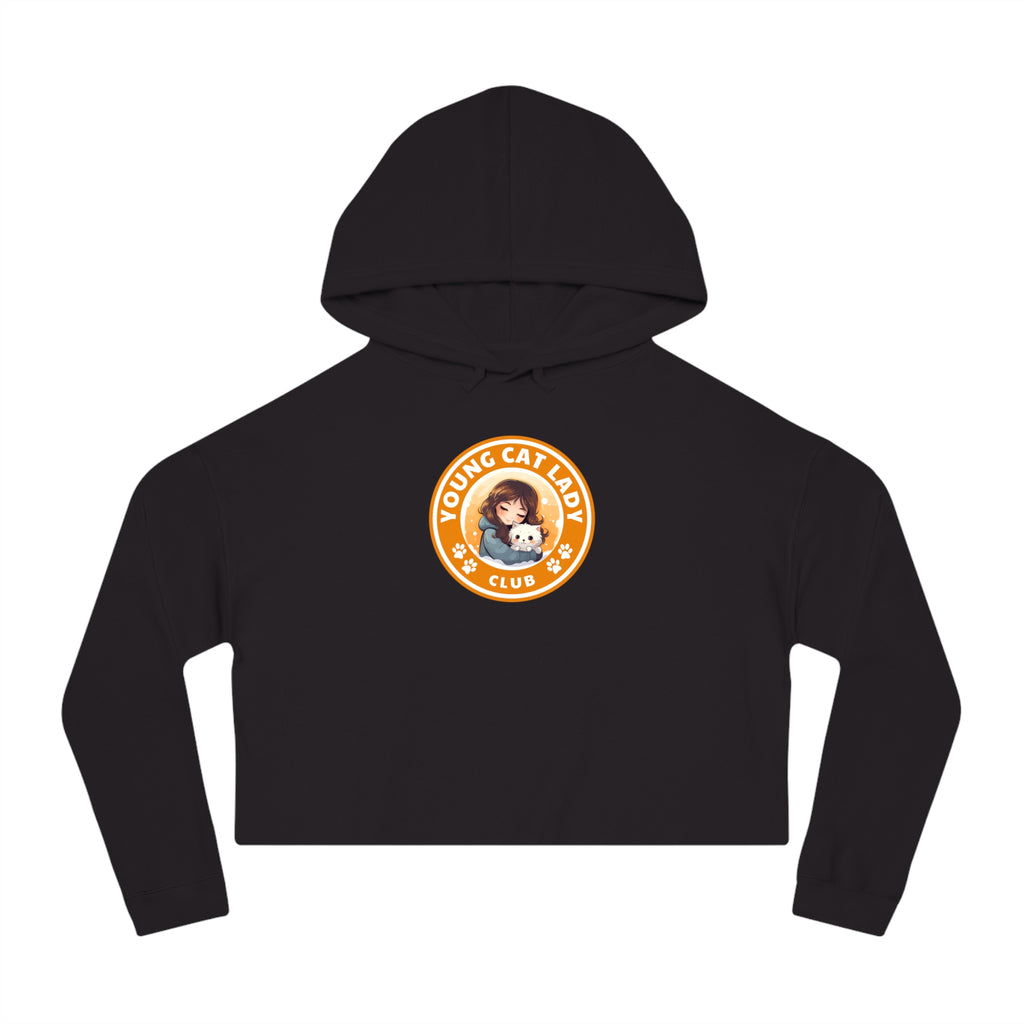 Young Cat Lady Club Women’s Cropped Hooded Sweatshirt
