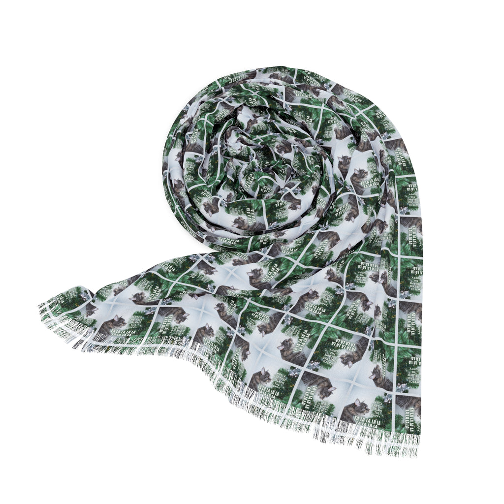 Wreck the Tree Christmas Light Scarf