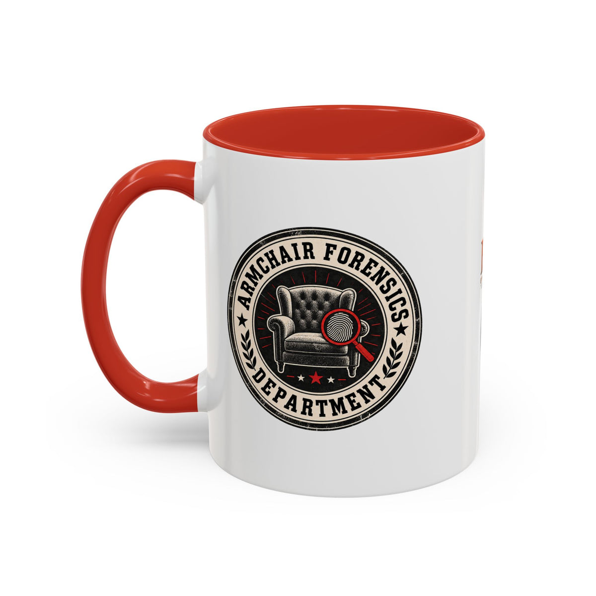 Armchair Forensics Department Accent Coffee Mug, True Crime Mug, 11 oz & 15 oz