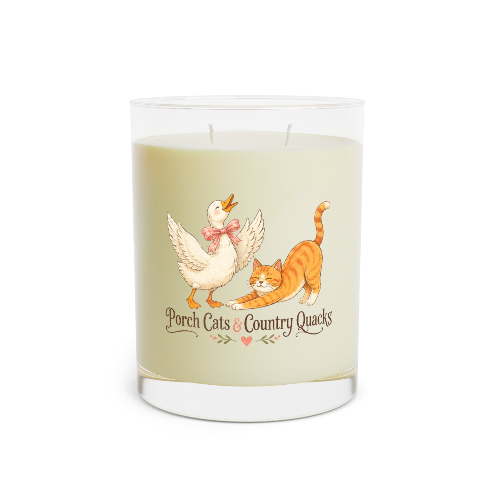 Porch Cats & Country Quacks Soy Candle — 11oz Glass
