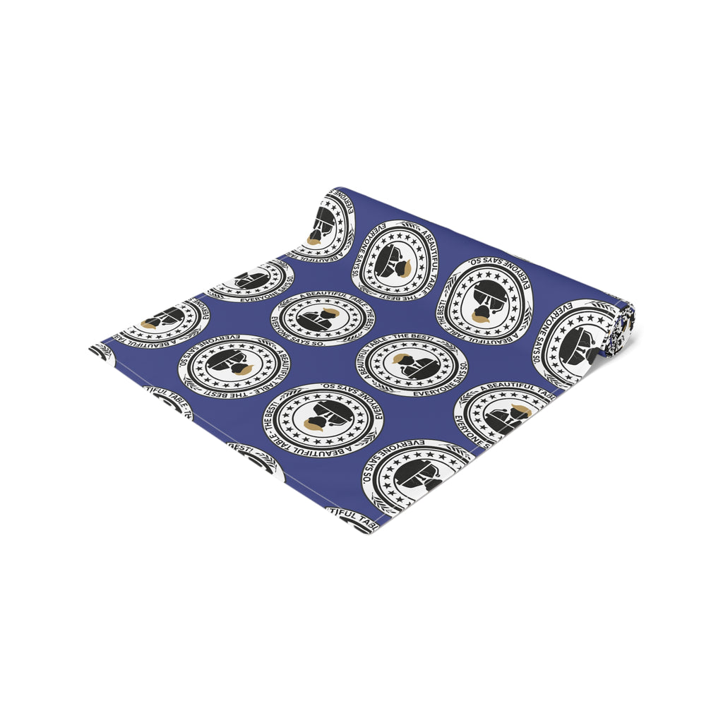 A Beautiful Table Table Runner – Faux Official Parody Seal Pattern