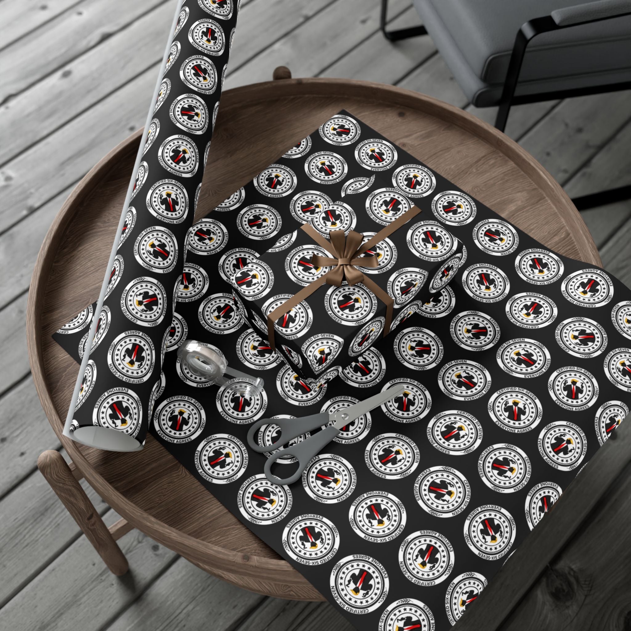 Certified Six-Seven Gift Wrap Paper (Political Parody)