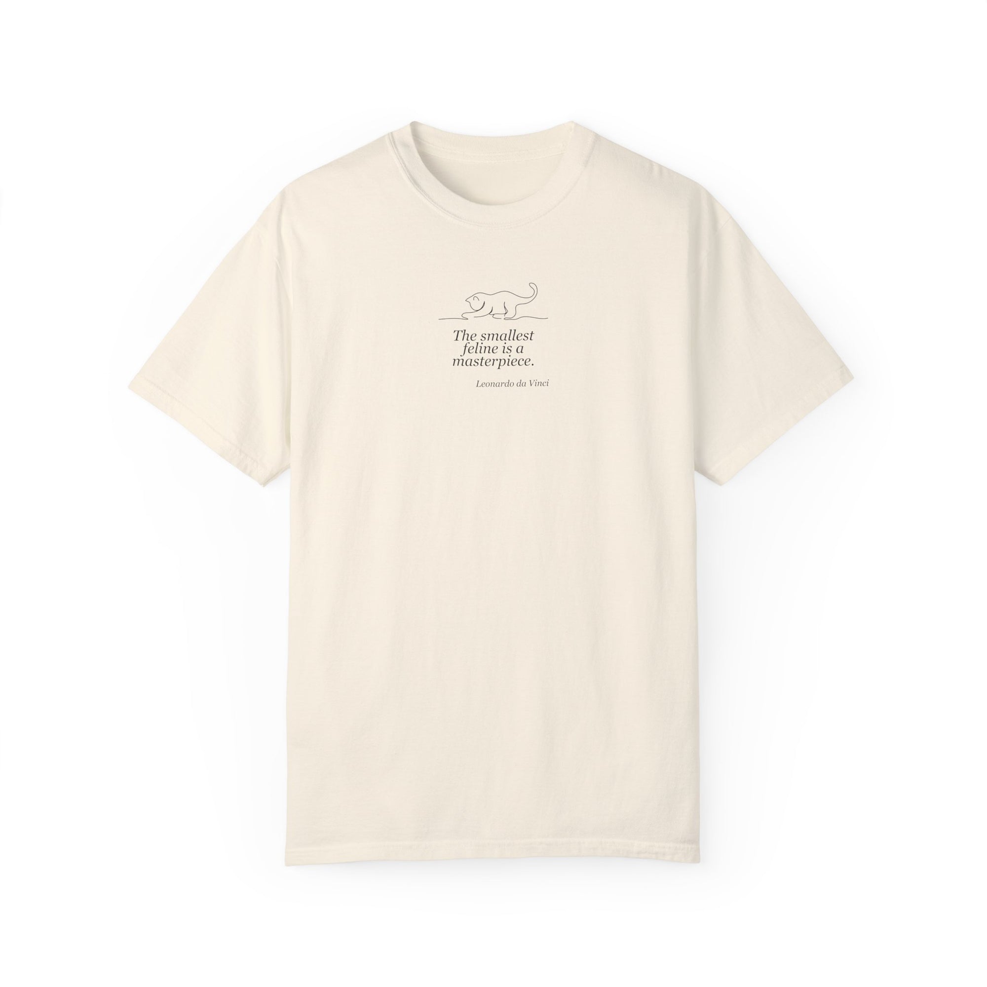 Leonardo da Vinci Inspired Unisex T-Shirt - "The Smallest Feline is a Masterpiece"