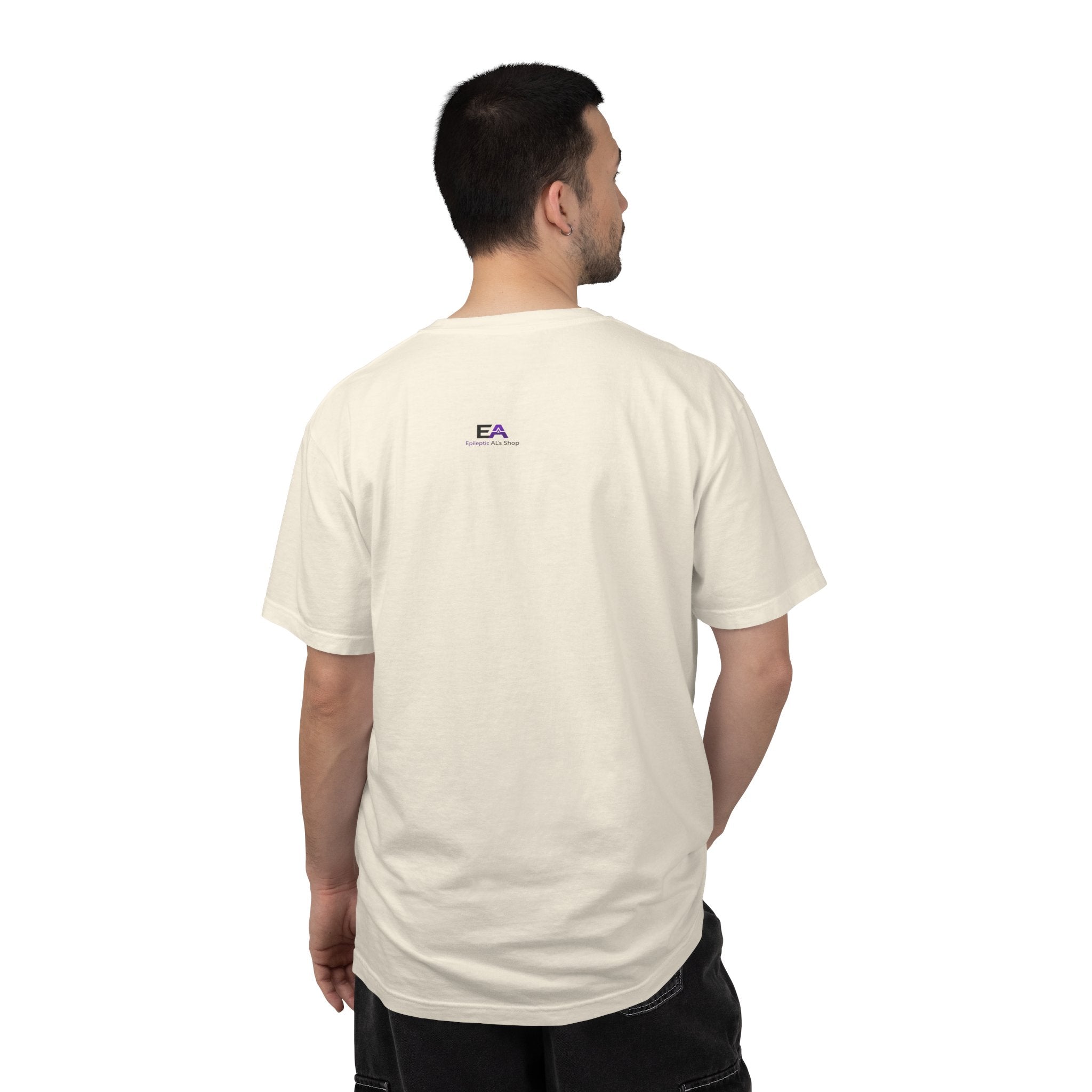 Minimalist Epilepsy Awareness EEG Wave Unisex T-Shirt – Purple Line Design