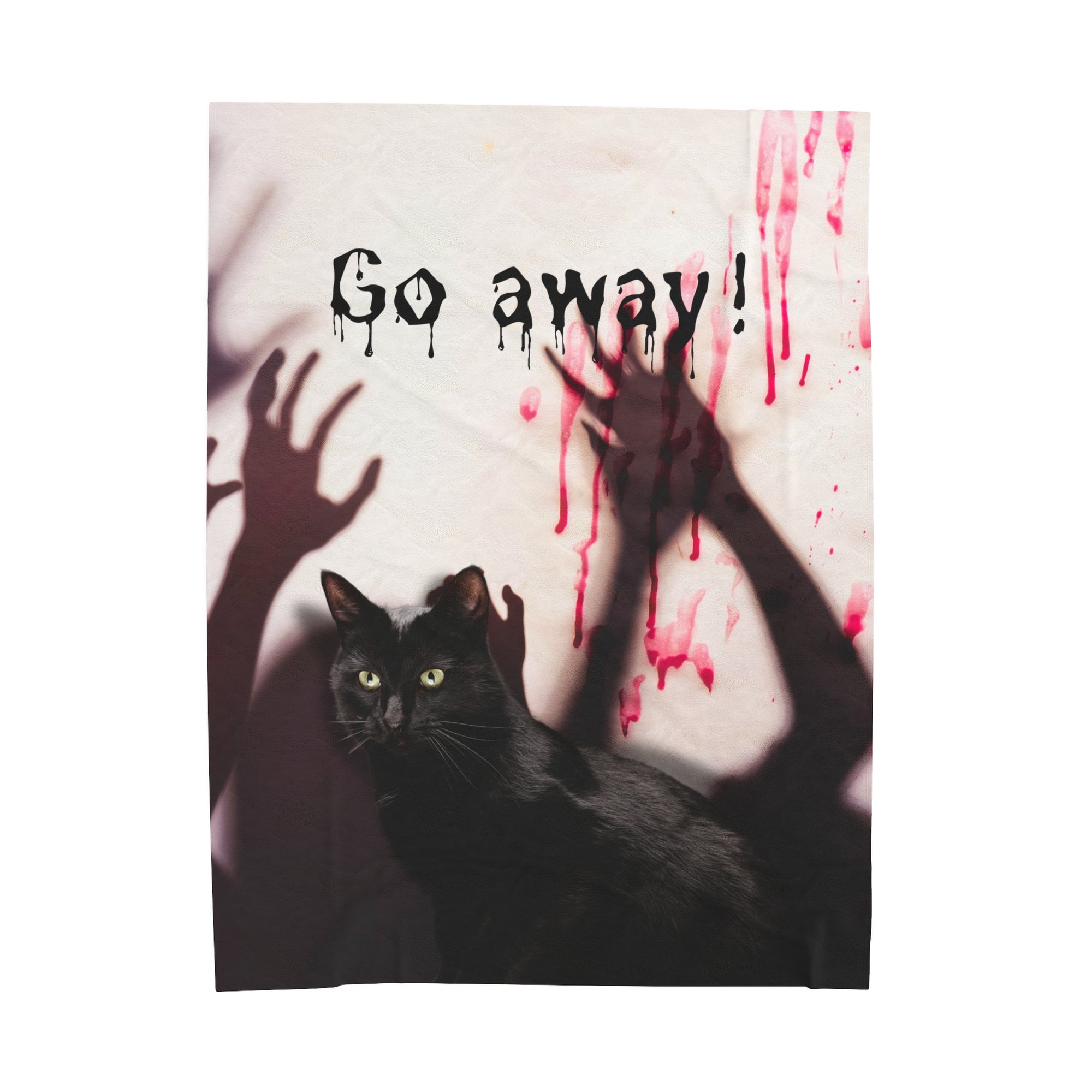 Go Away Velveteen Plush Blanket