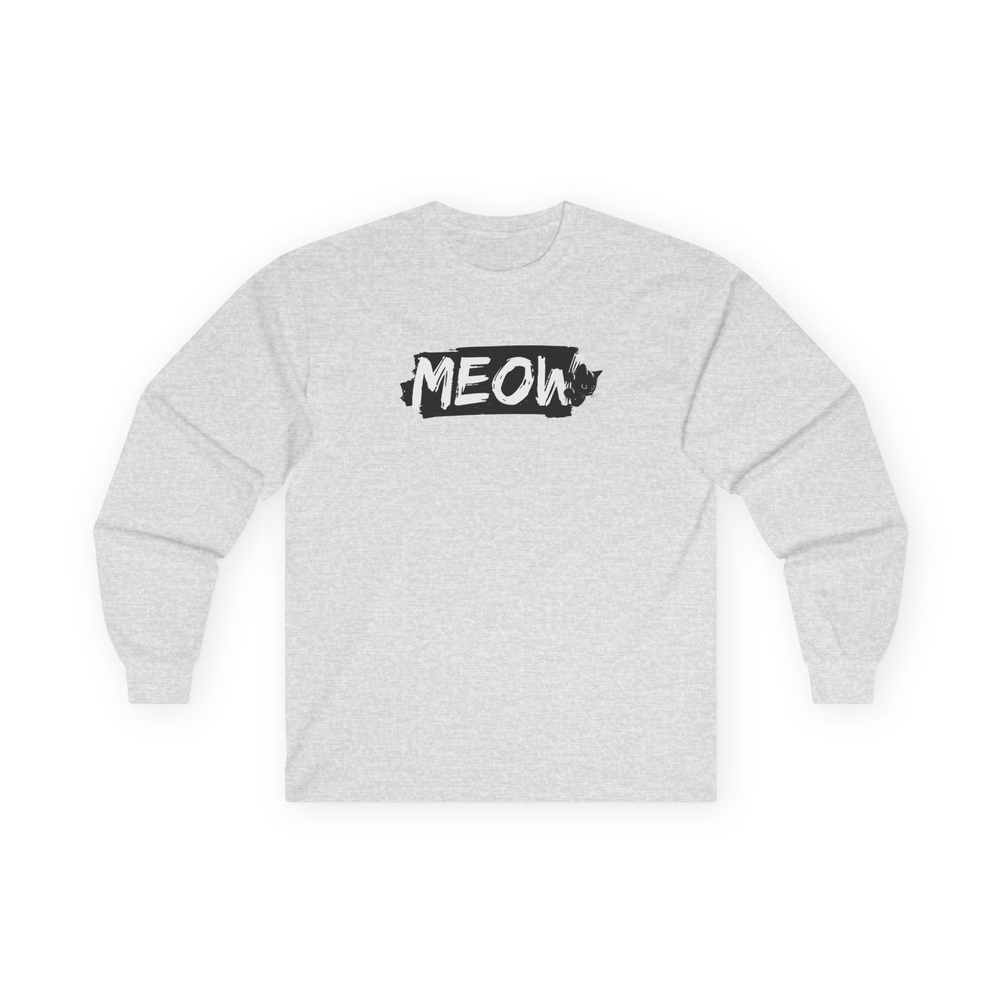 Grungy Meow Long Sleeve Tee