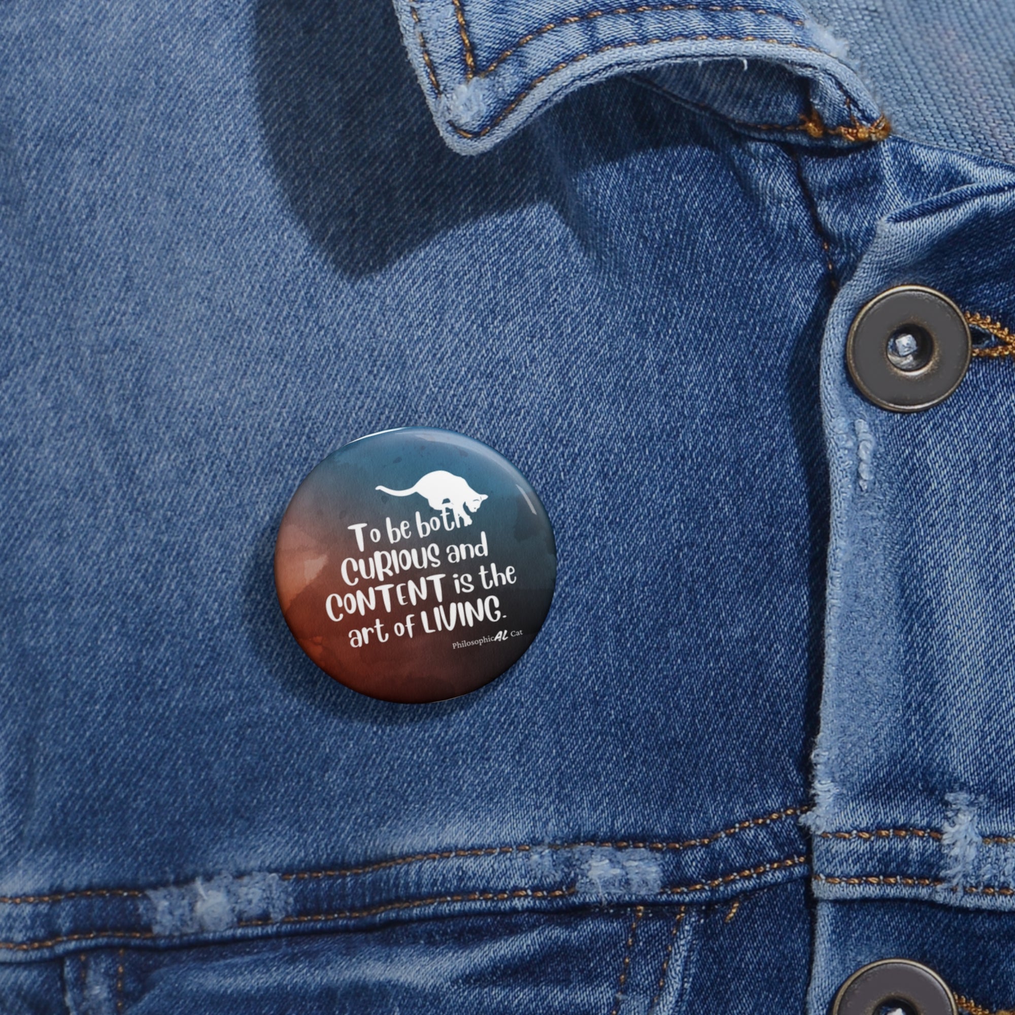 Curious & Content Pin Buttons