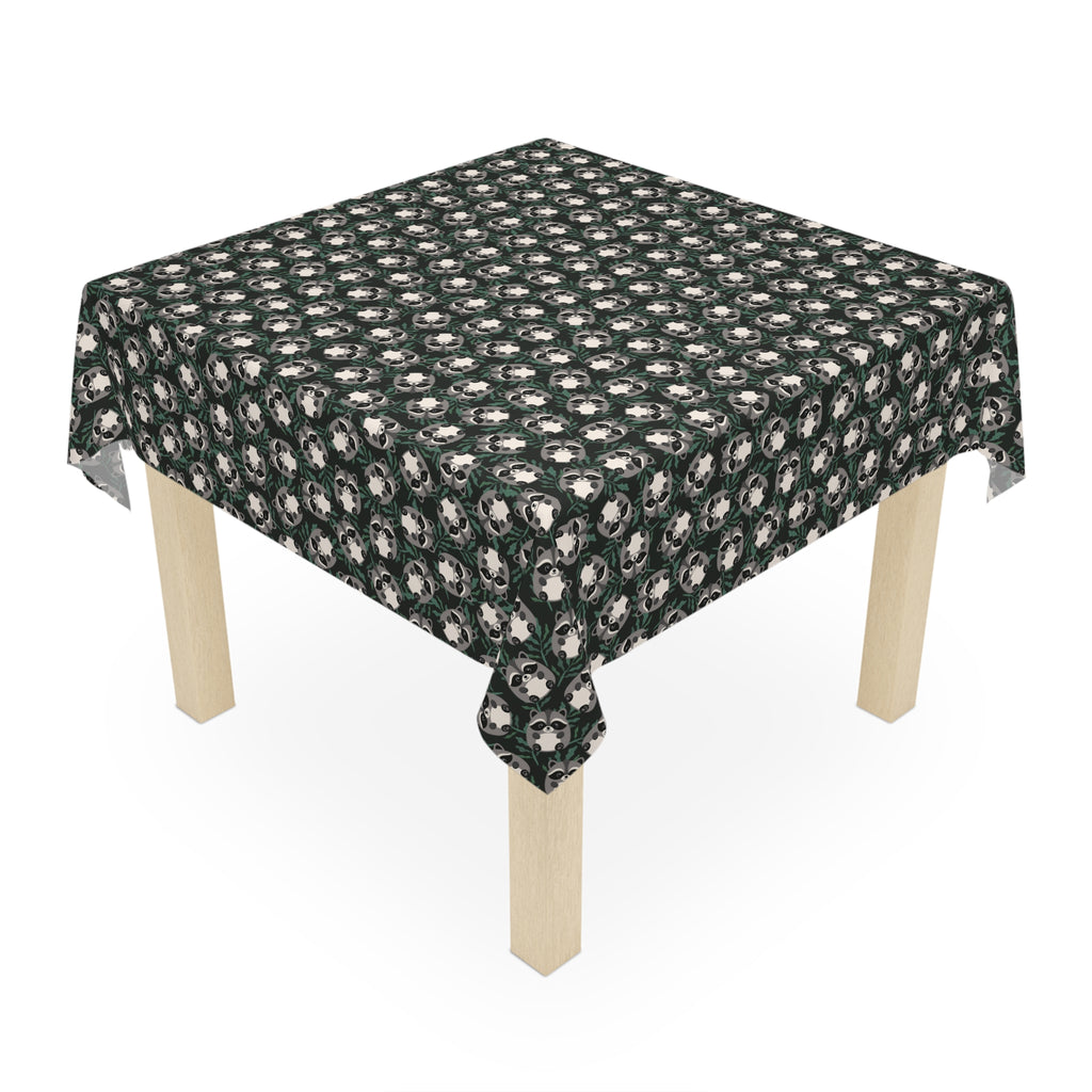 Cartoon Jimothy Woodland Raccoon Tablecloth