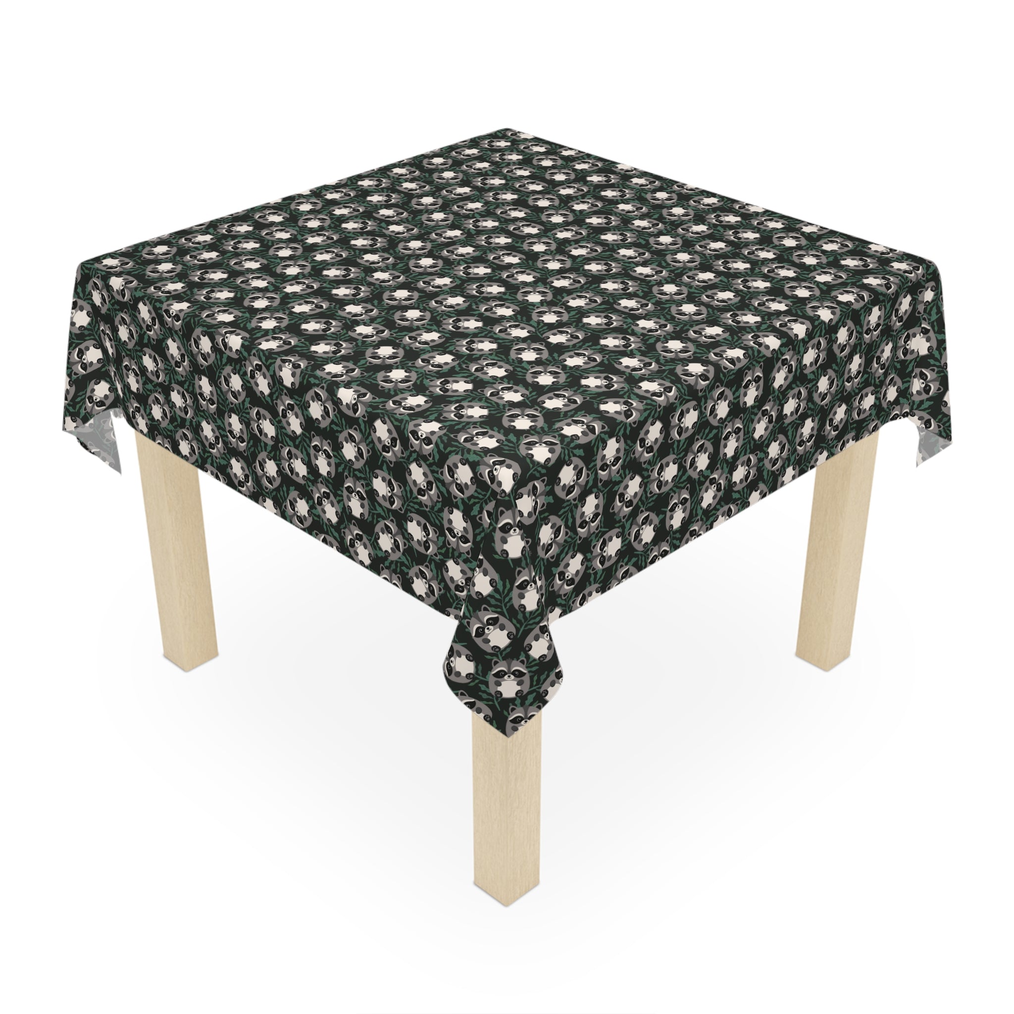 Cartoon Jimothy Woodland Raccoon Tablecloth