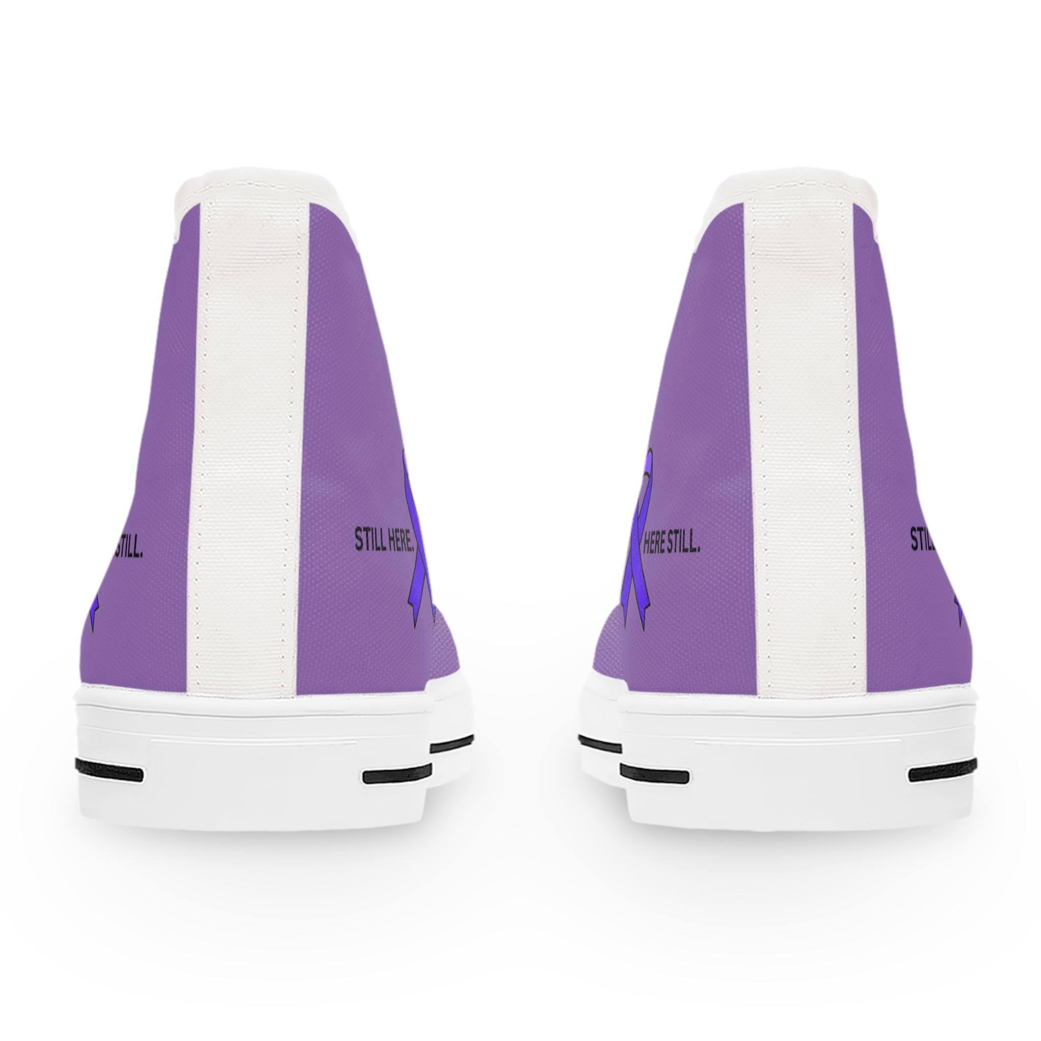 Still Here. Here Still. Women’s High-Top Sneakers – Epilepsy Awareness
