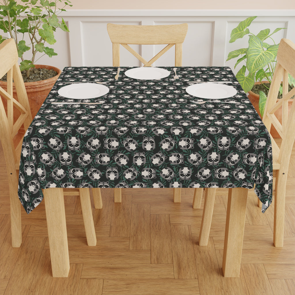 Cartoon Jimothy Woodland Raccoon Tablecloth