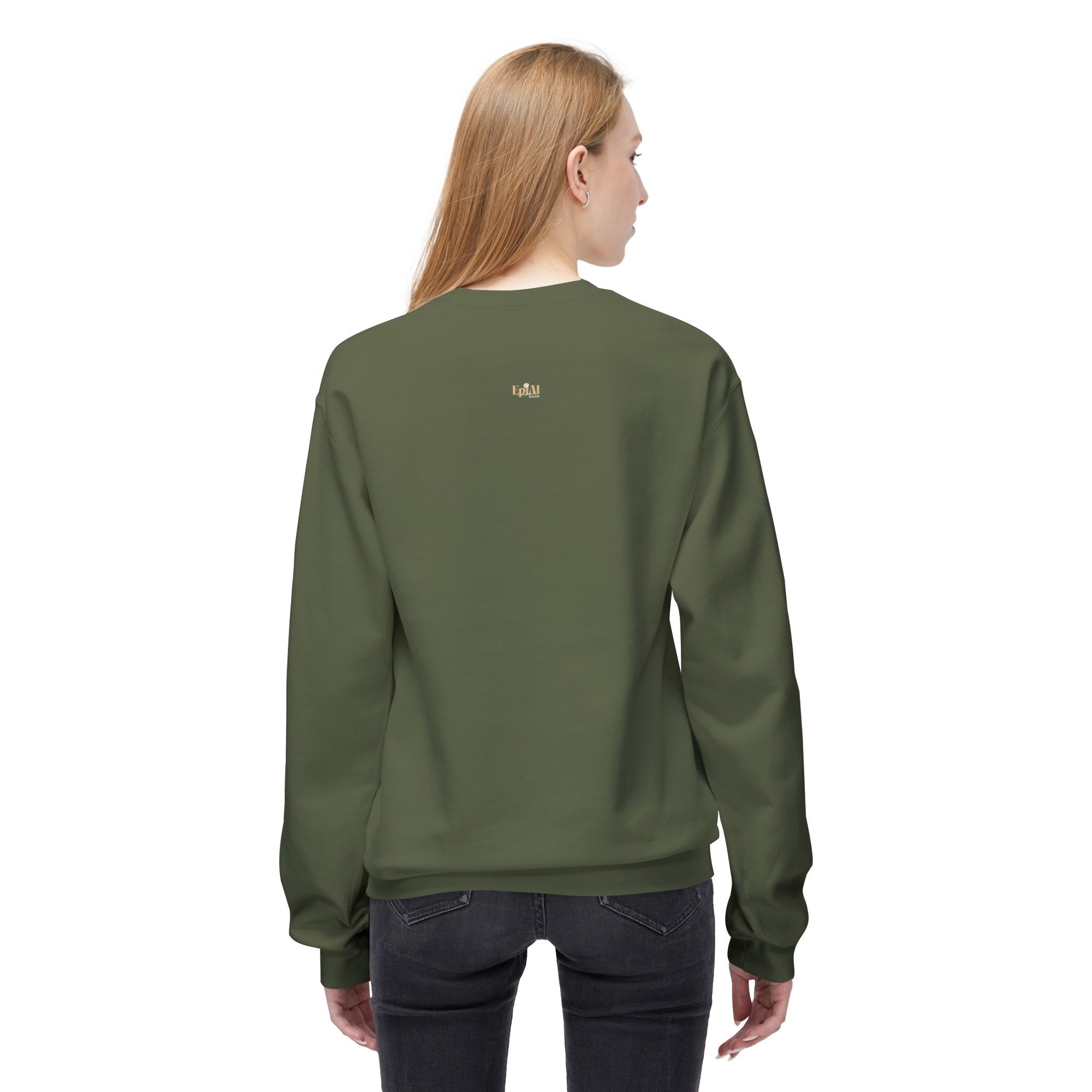 Whimsical Fall Fleece Kitty Sweatshirt, Cozy Autumn Apparel