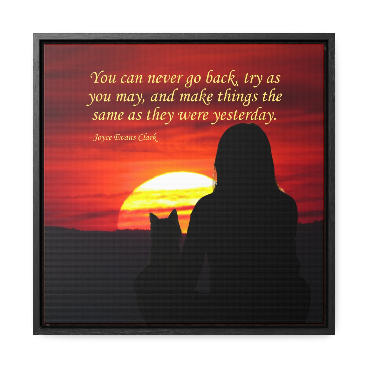 Try As You May Gallery Canvas Wraps, Square Frame