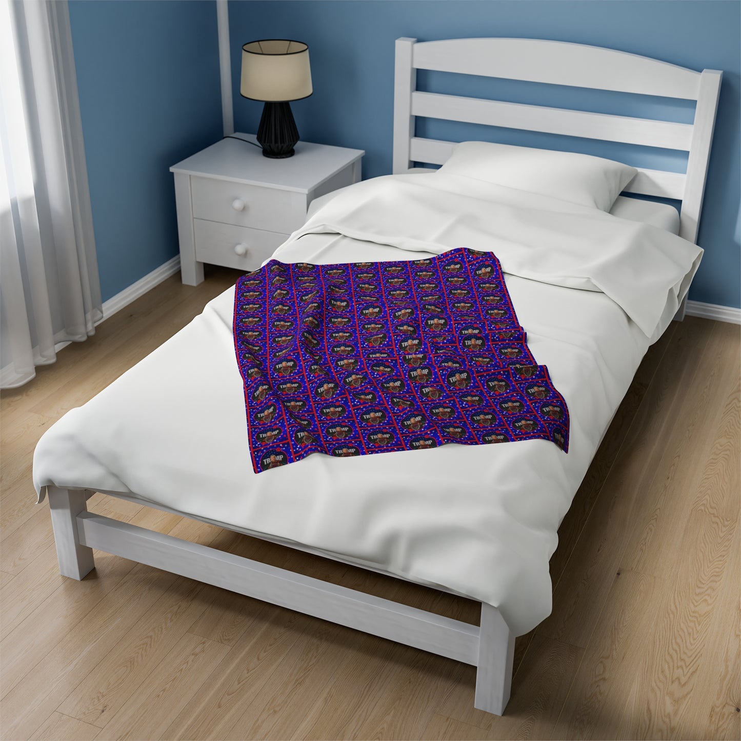 Stars & Trump 47 Velveteen Plush Blanket