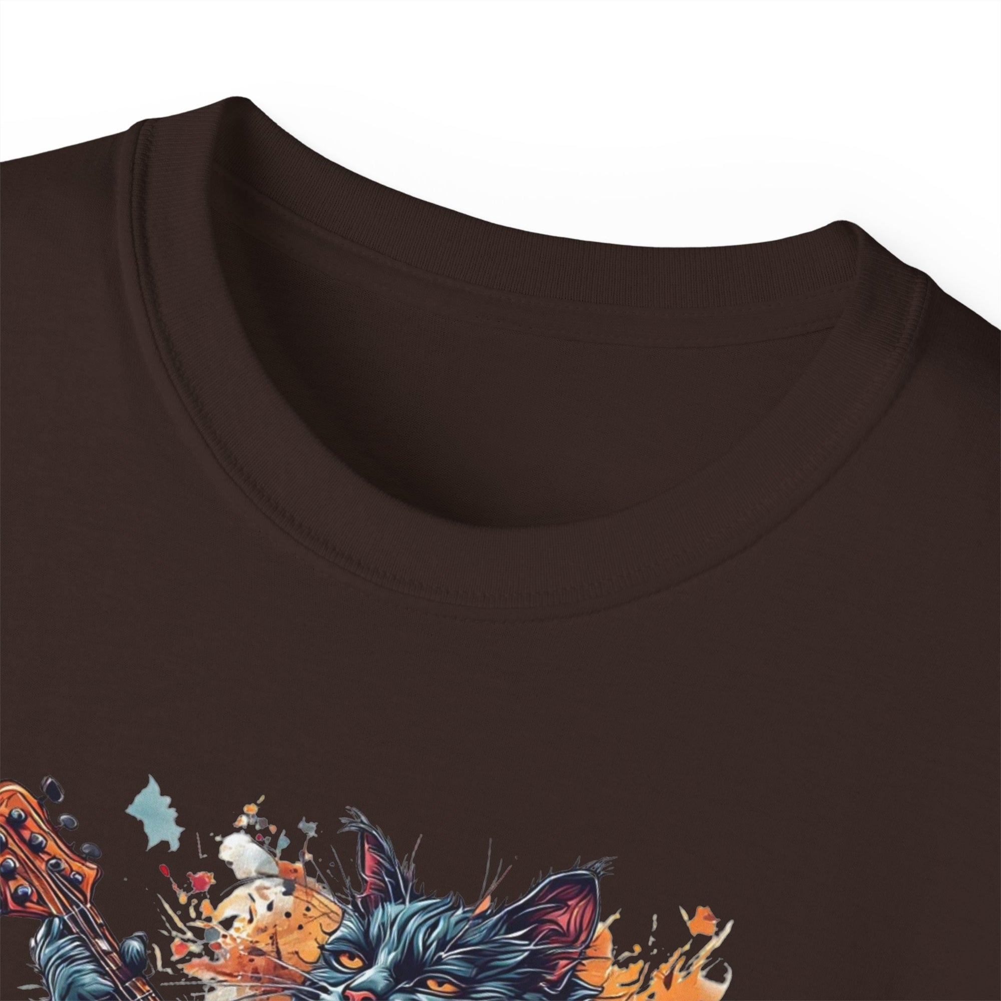Rock On Cat Unisex Music Tee