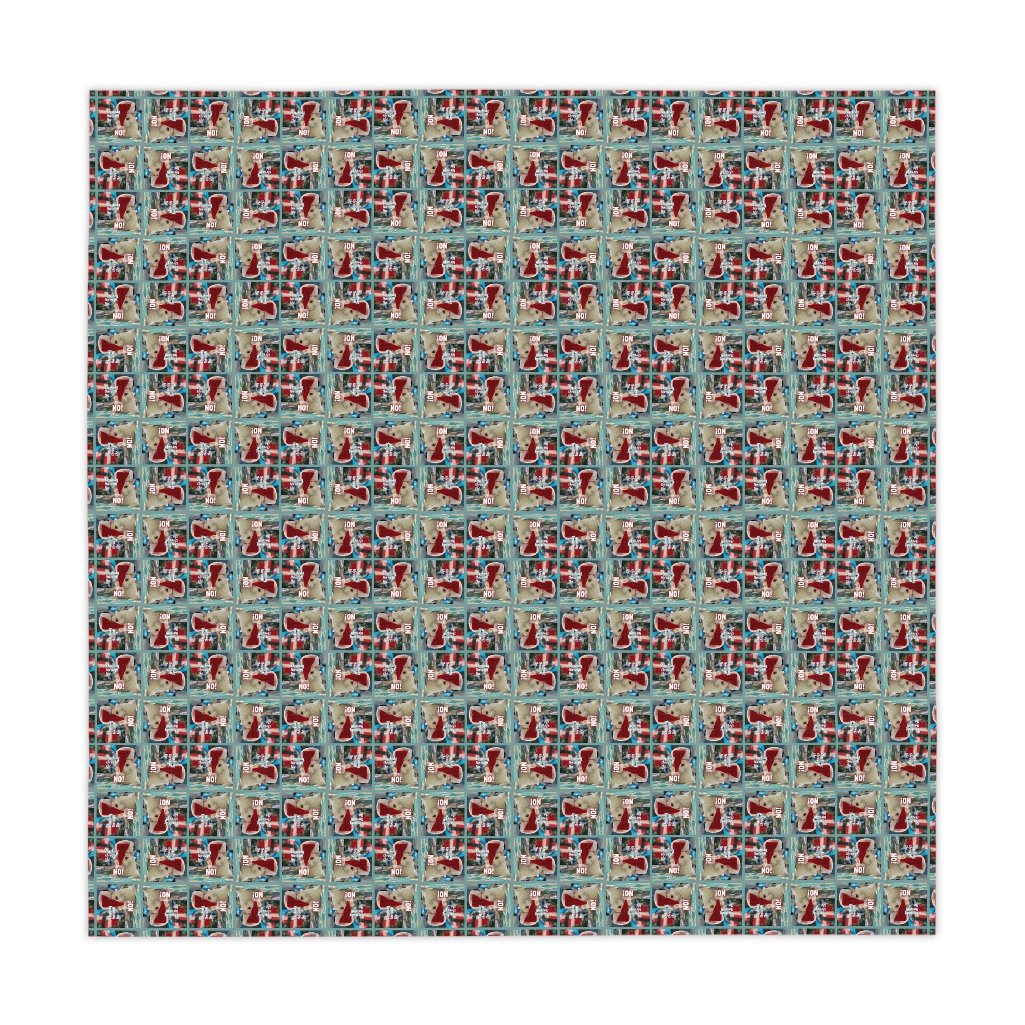 Photo depicting the ​Dashing Through the No Christmas Tablecloth from EpiAl's Shop.