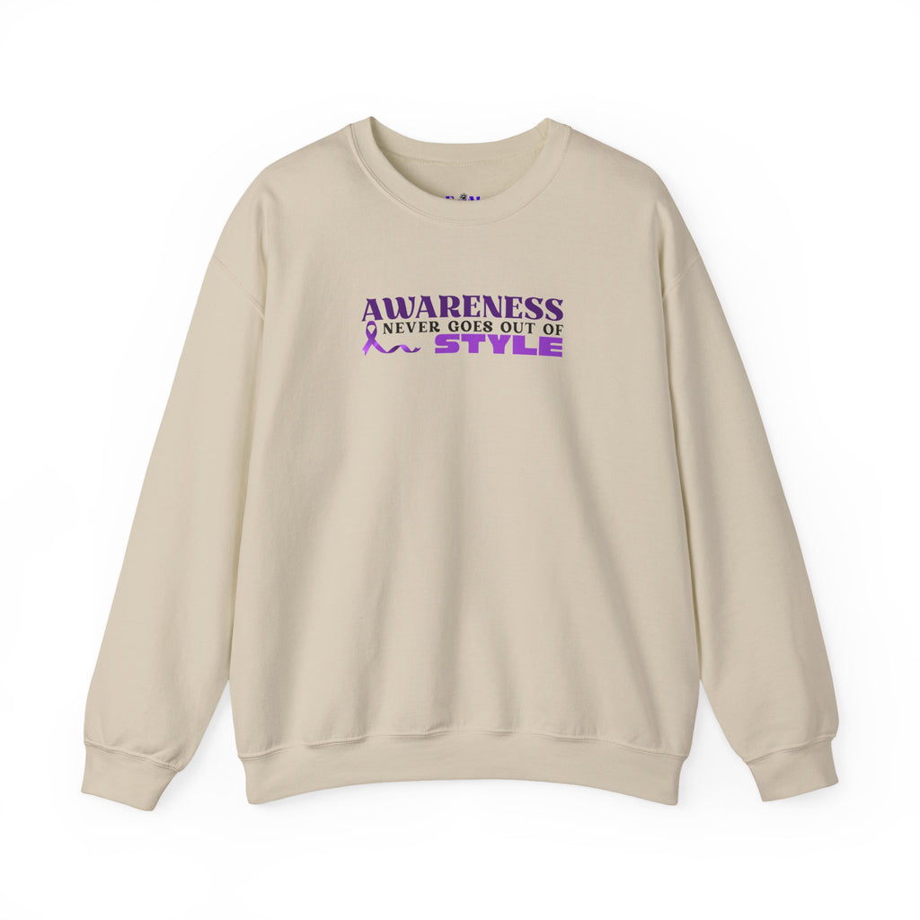 “Awareness Never Goes Out of Style” Embroidered Sweatshirt