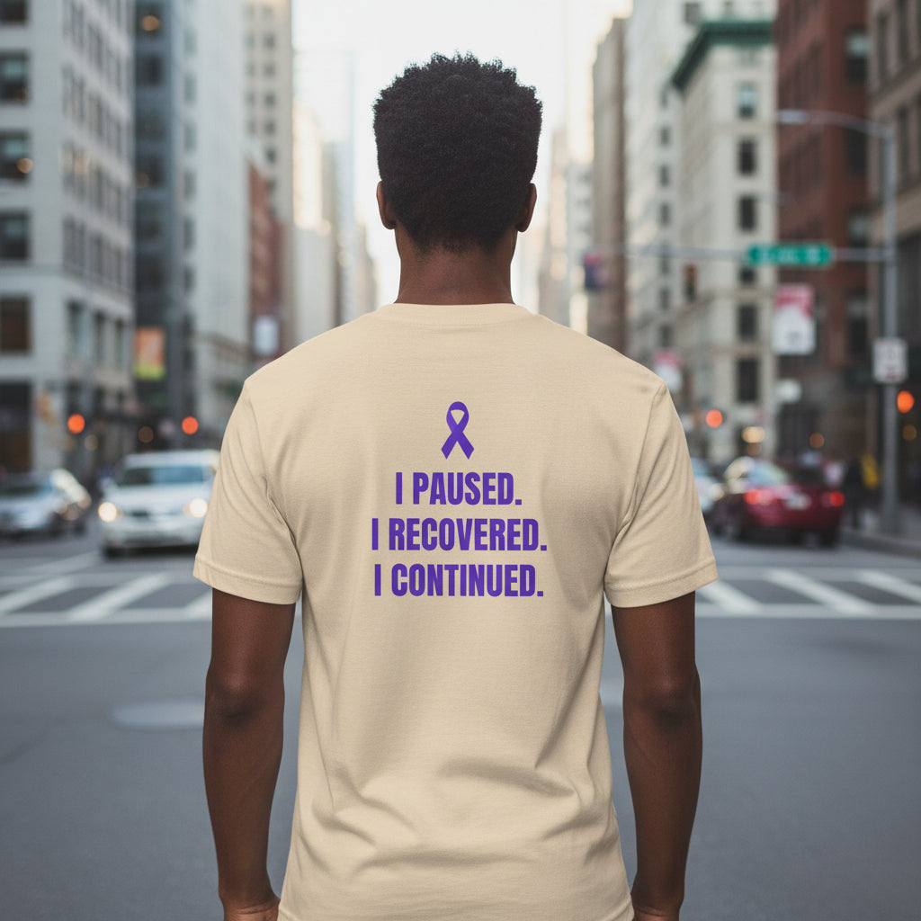 Still Here. Epilepsy Awareness Tee – Front/Back Statement Shirt