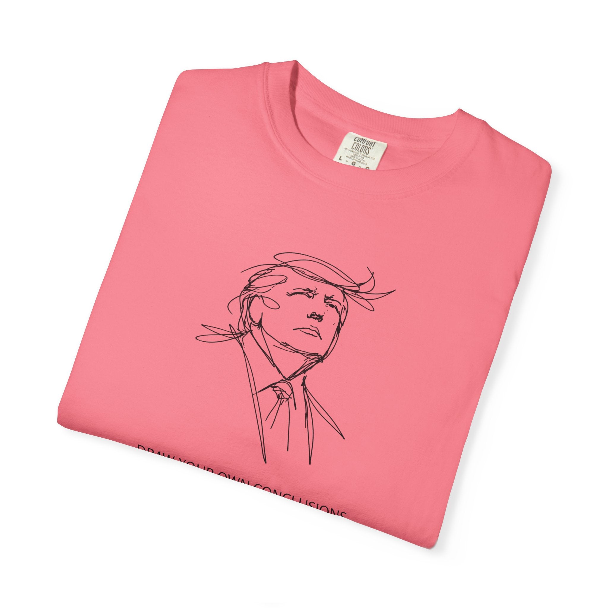 Draw Your Own Conclusions Unisex Graphic Tee – Minimal Line Art Statement Shirt