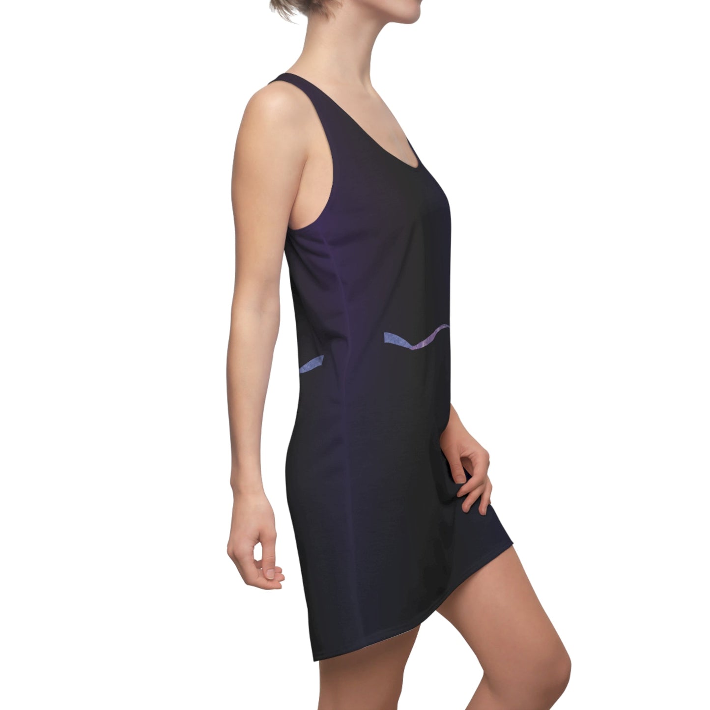 Purple Ribbon for Epilepsy Racerback Dress - Modern Chic with a Message Printify