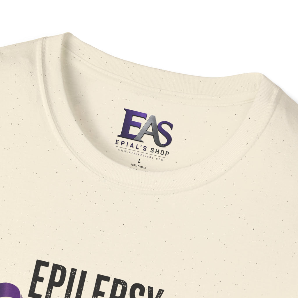 Epilepsy Awareness T-Shirt — "Epilepsy is Real" Purple Ribbon Bigfoot Design
