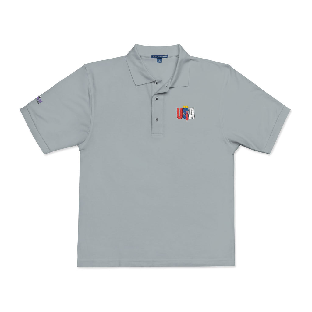 Classic USA Embroidered Unisex Polo Shirt