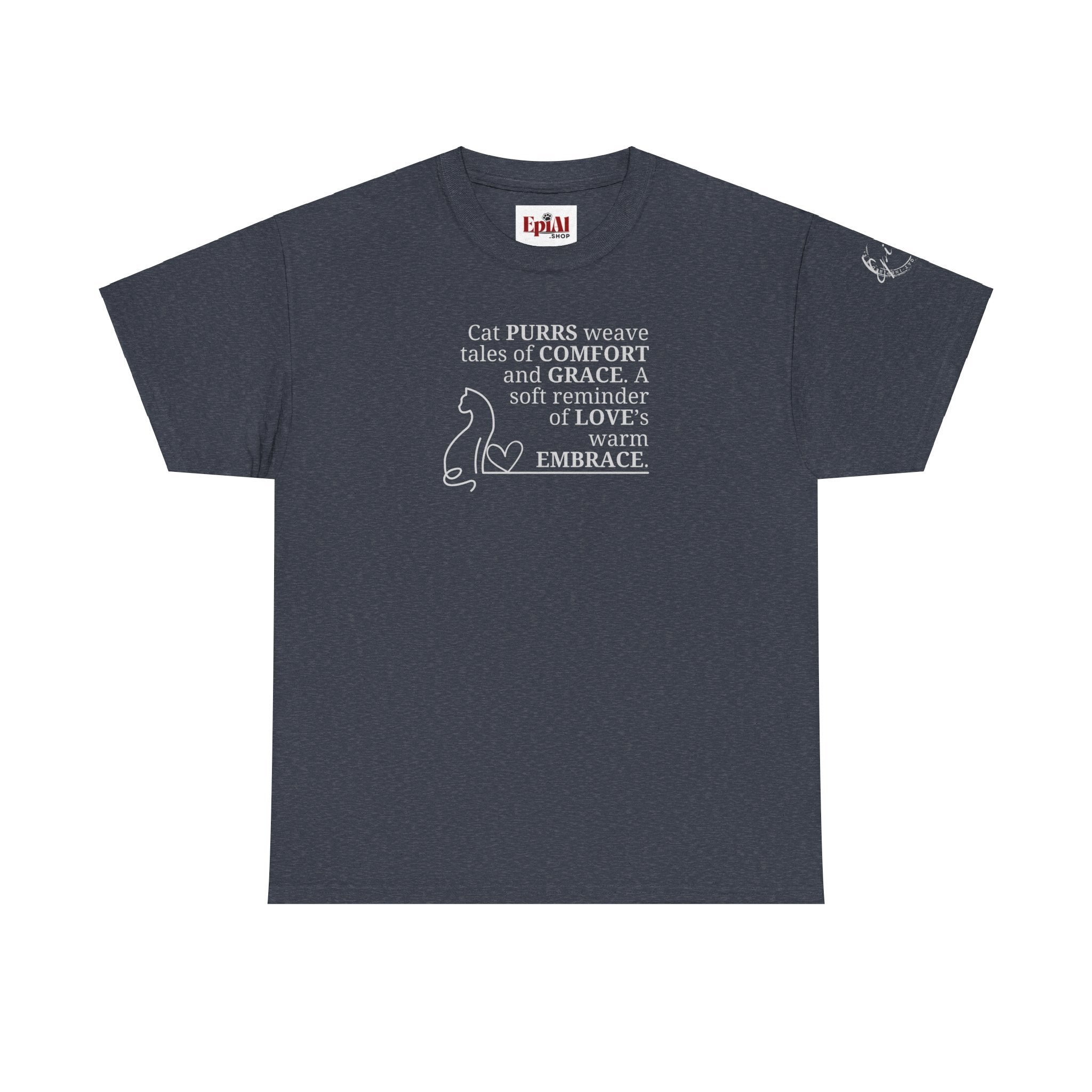Cat Purrs Unisex Heavy Cotton Tee - EpiAl's Shop