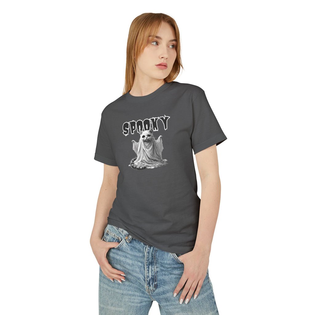 Spooky Ghost Kitty Unisex Tee, Halloween Shirt
