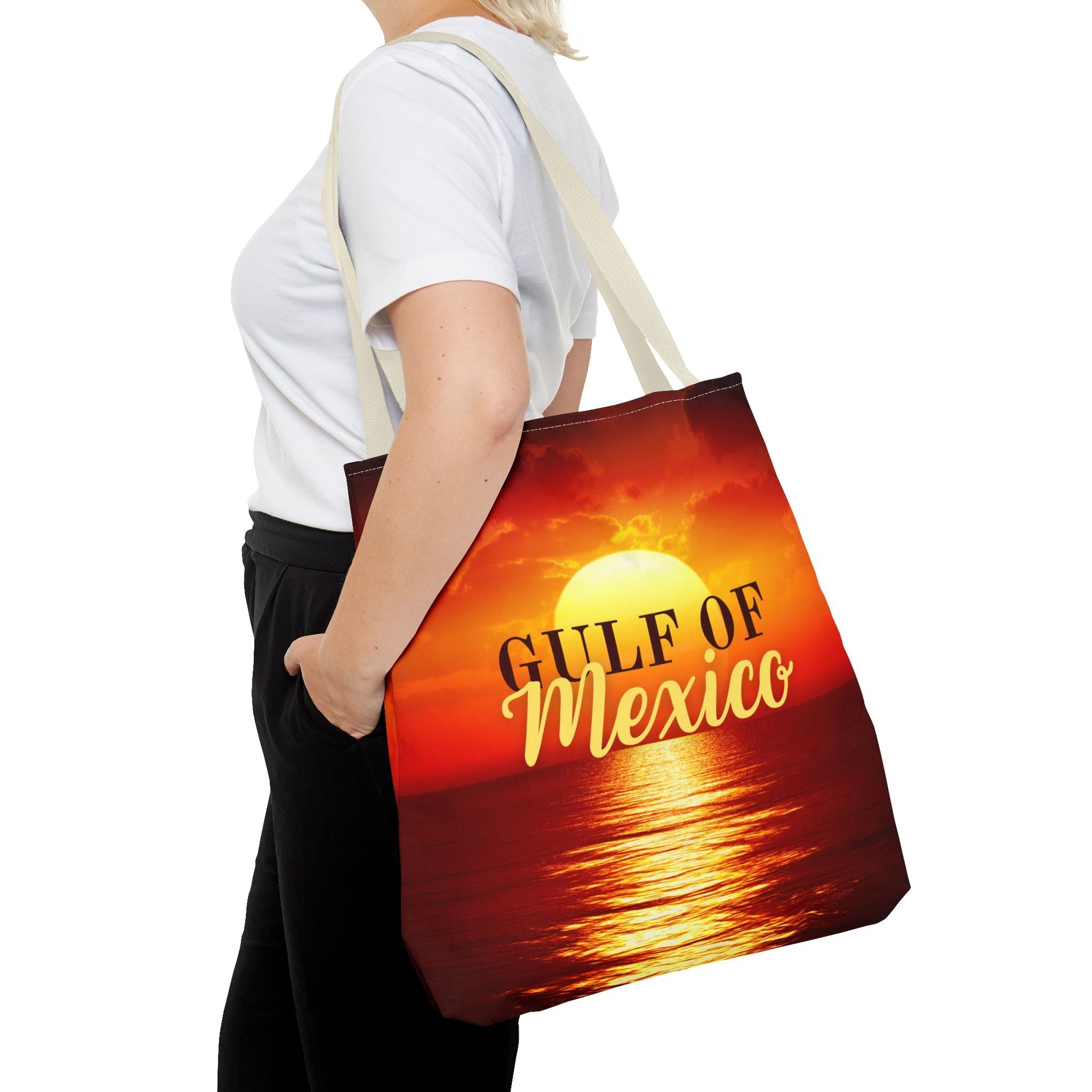 Gulf of Mexico Sunset Tote Bag - Chic Beach Accessory Printify