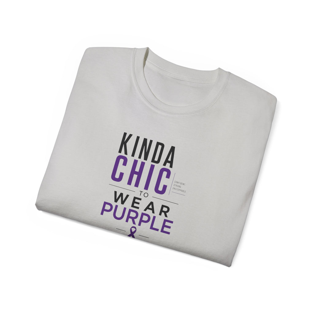 Kinda Chic to Wear Purple Epilepsy Awareness T-Shirt