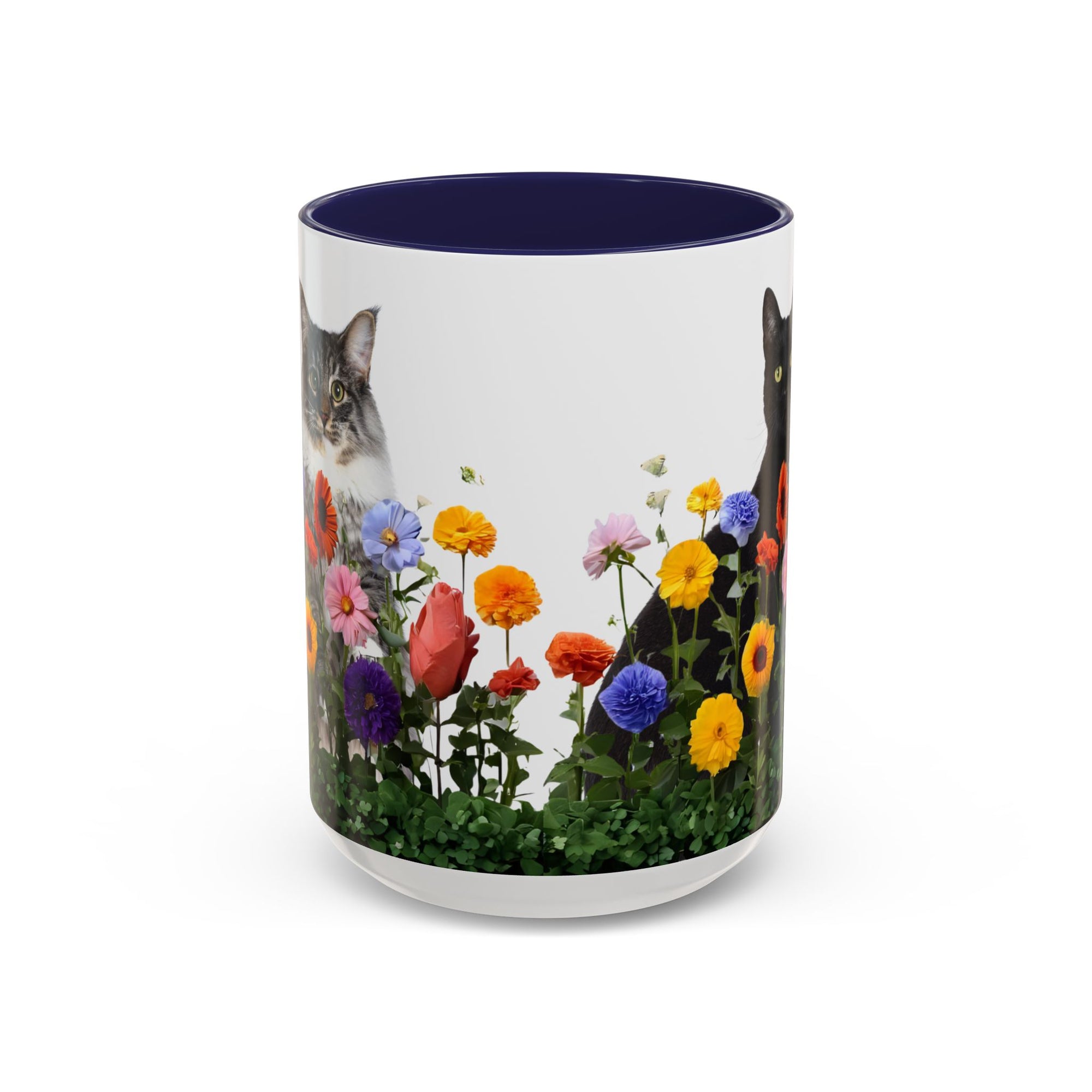 Floral Cats Coffee Mug