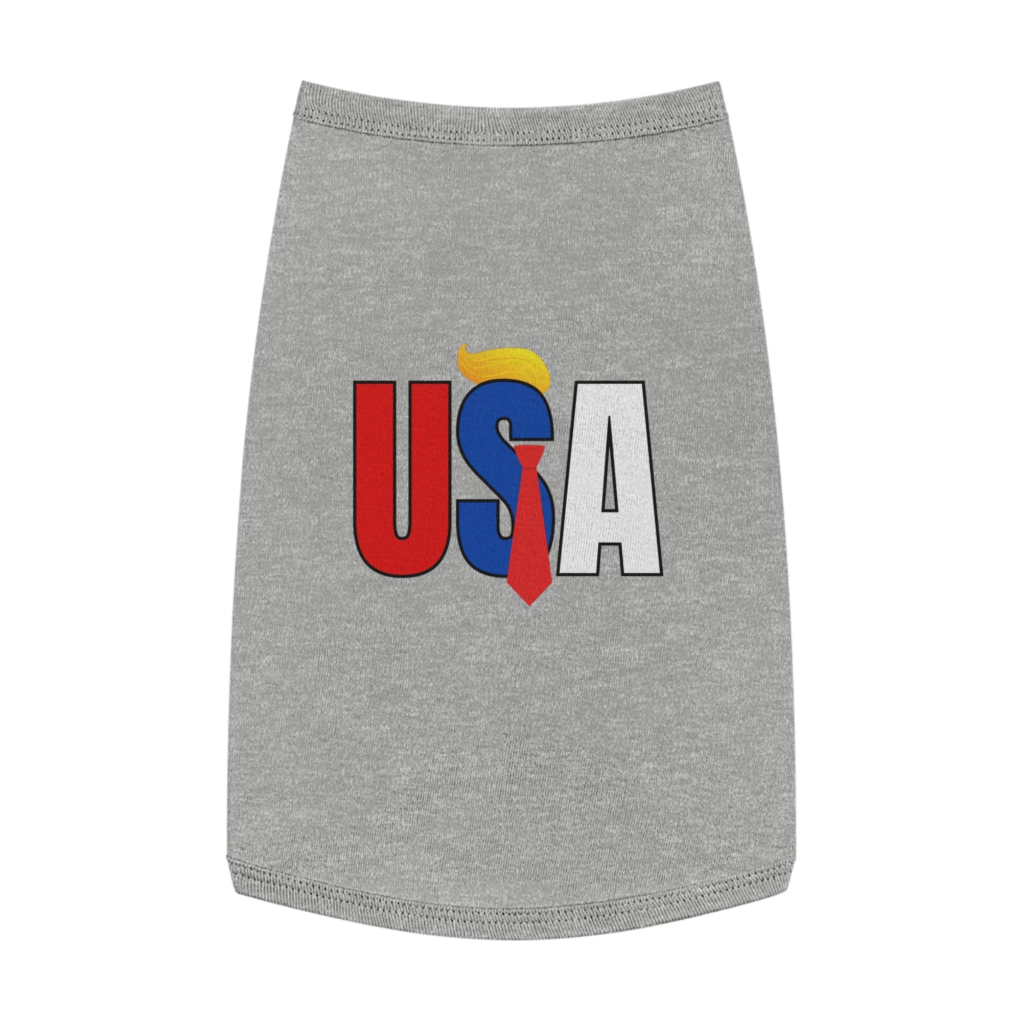 Trump USA Pet Tank Top for Celebrations & Holidays Printify