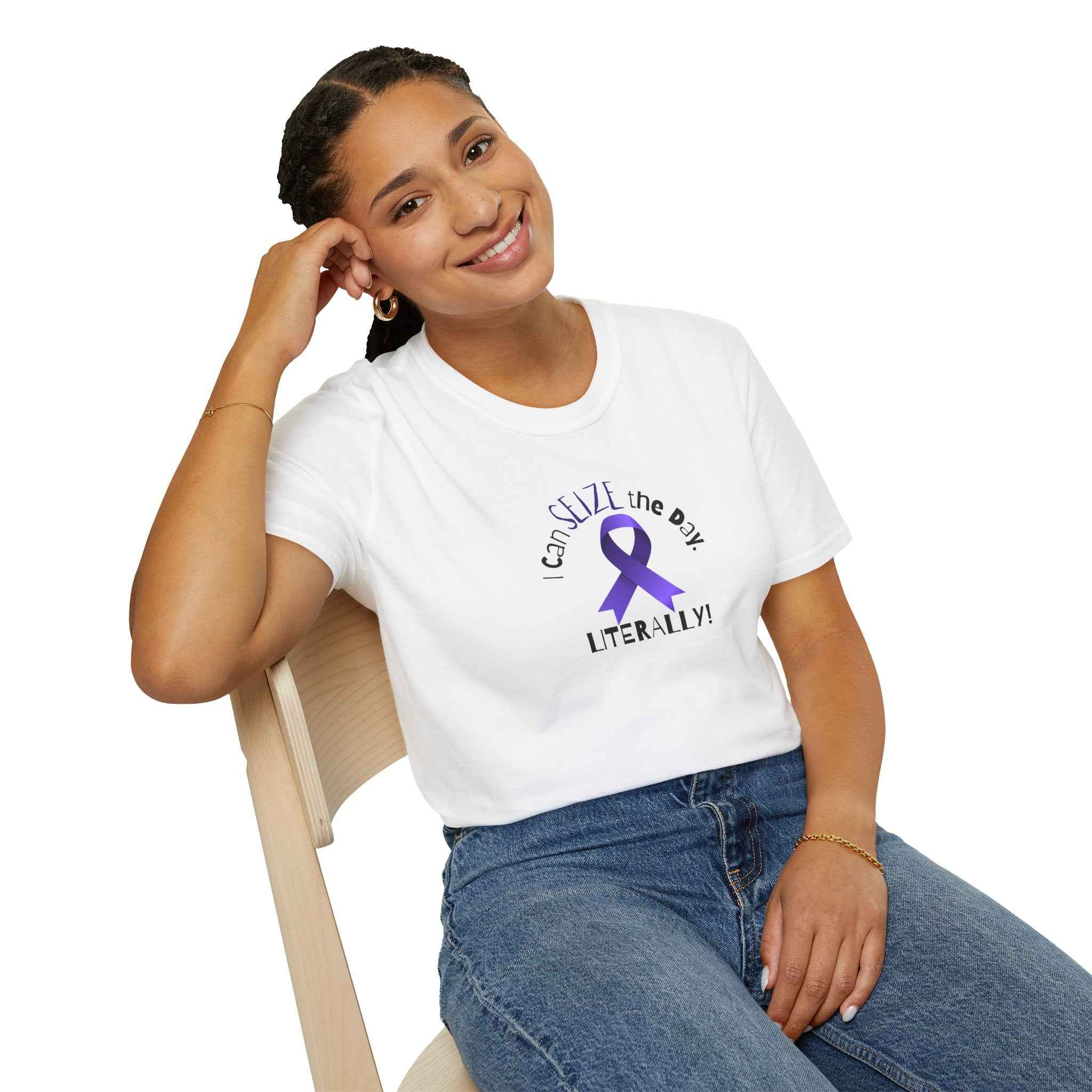 “I Can SEIZE the Day — Literally!” Epilepsy Awareness Pin Button (3