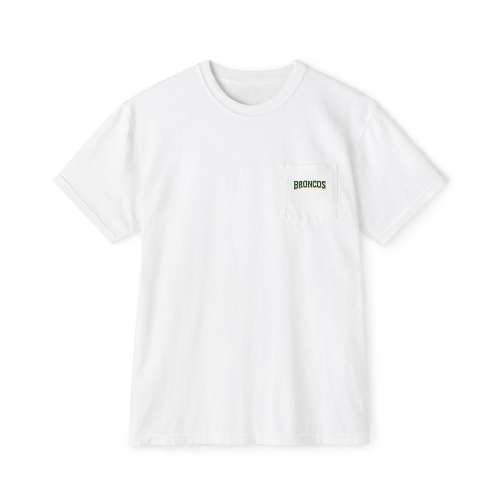 Trendy HP Broncos Unisex Garment-Dyed Pocket T-Shirt