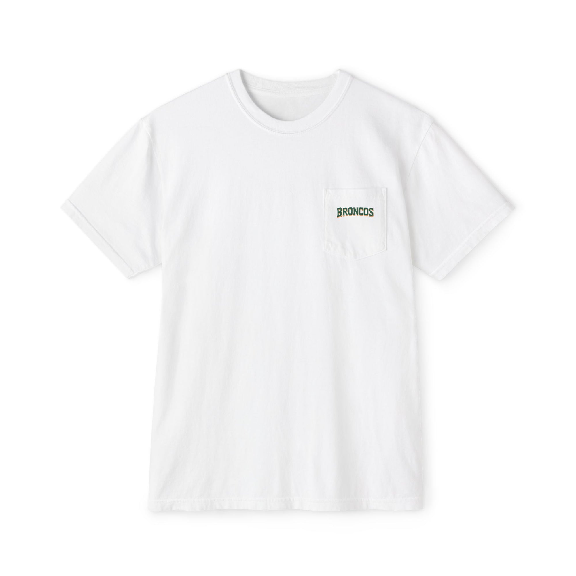 Trendy HP Broncos Unisex Garment-Dyed Pocket T-Shirt
