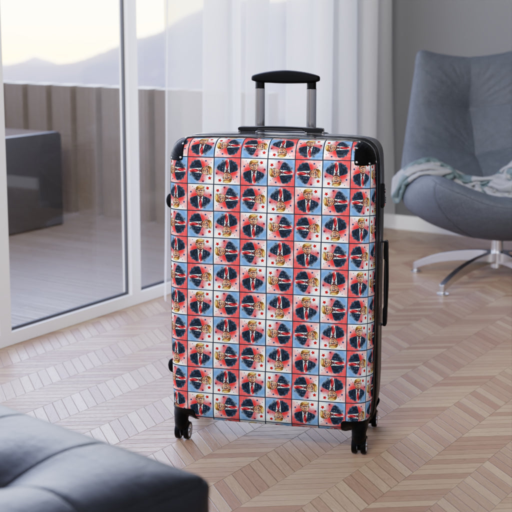 Colorful Trump Travel Suitcase