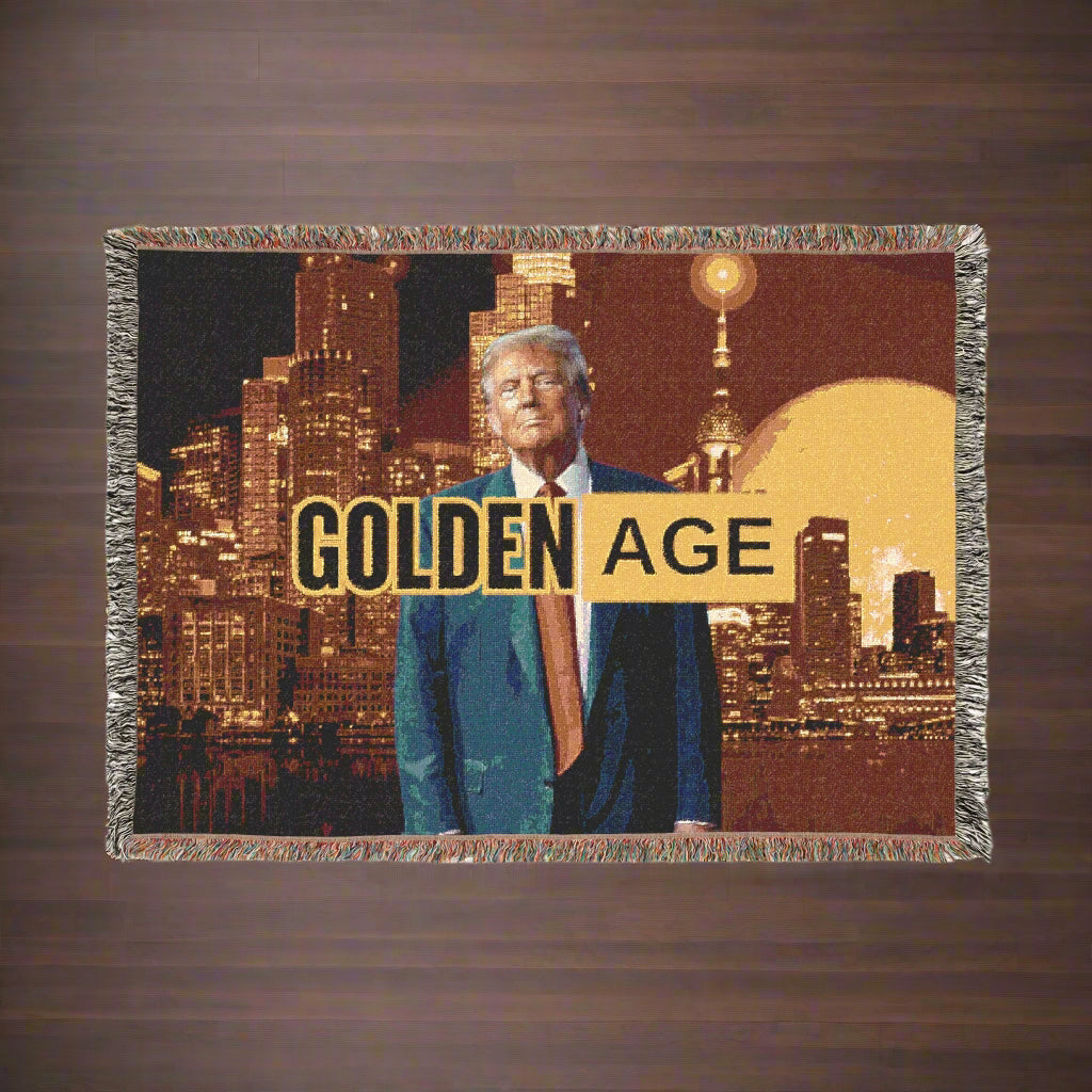 Trump Golden Age Woven Blanket