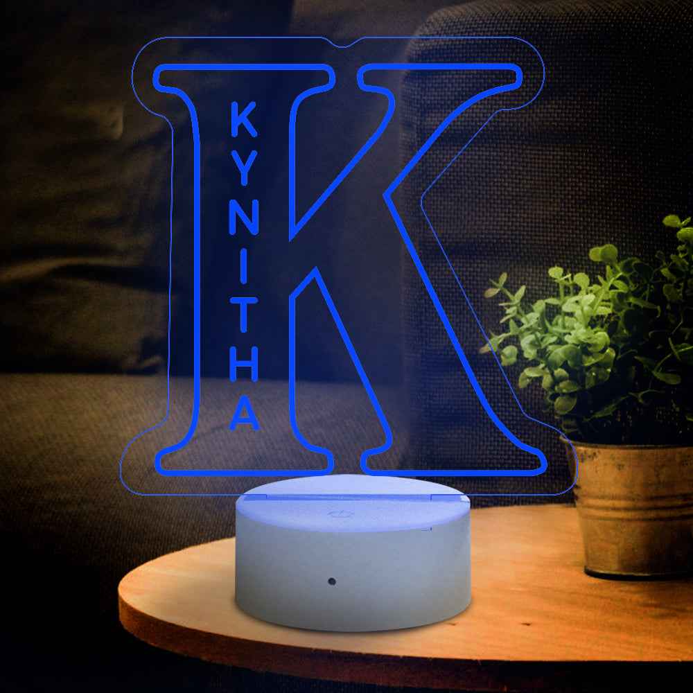 LED A–Z Personalized Lamp | “Yes, It’s Your Name. Obviously.”