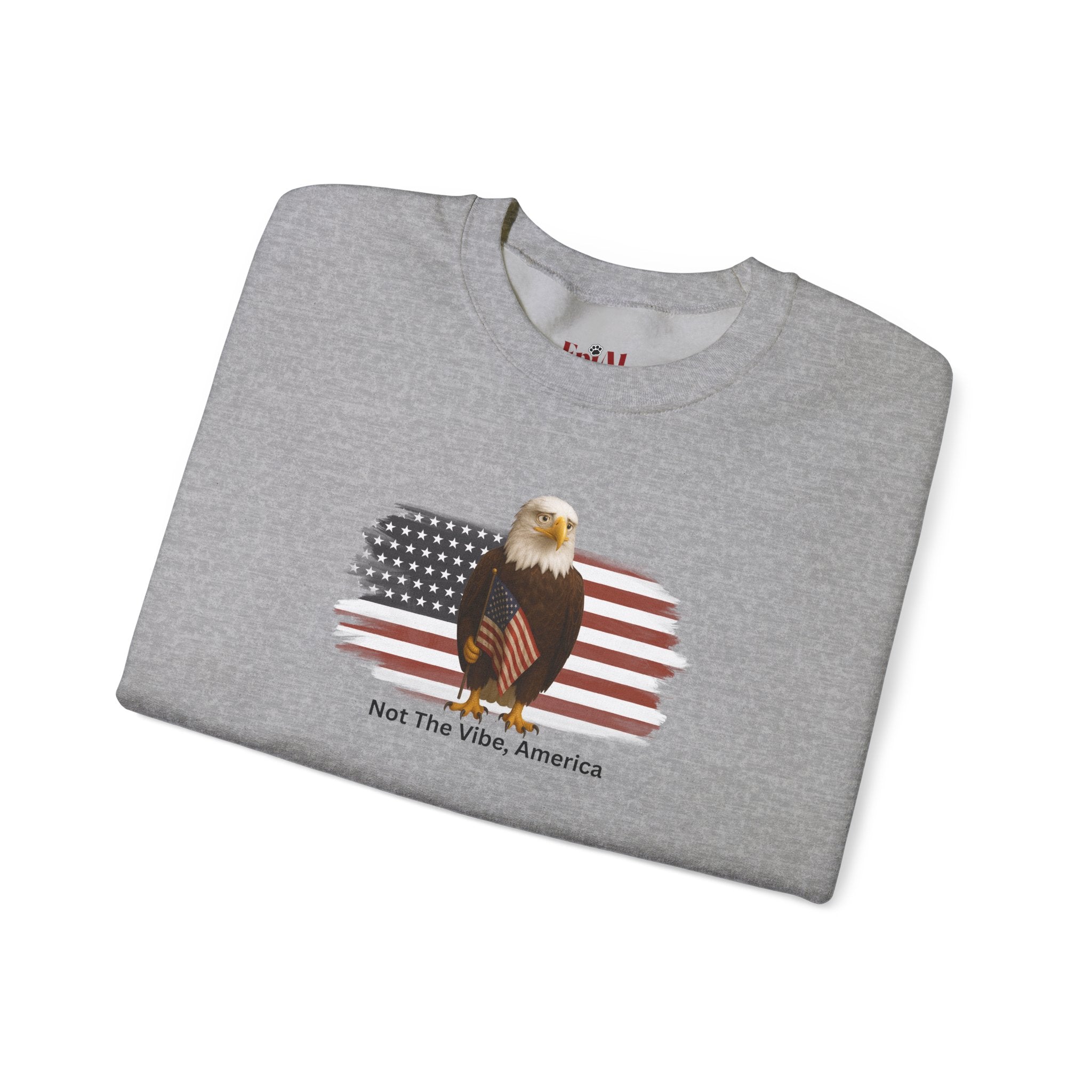 Not the Vibe, America – Political Parody Crewneck Sweatshirt