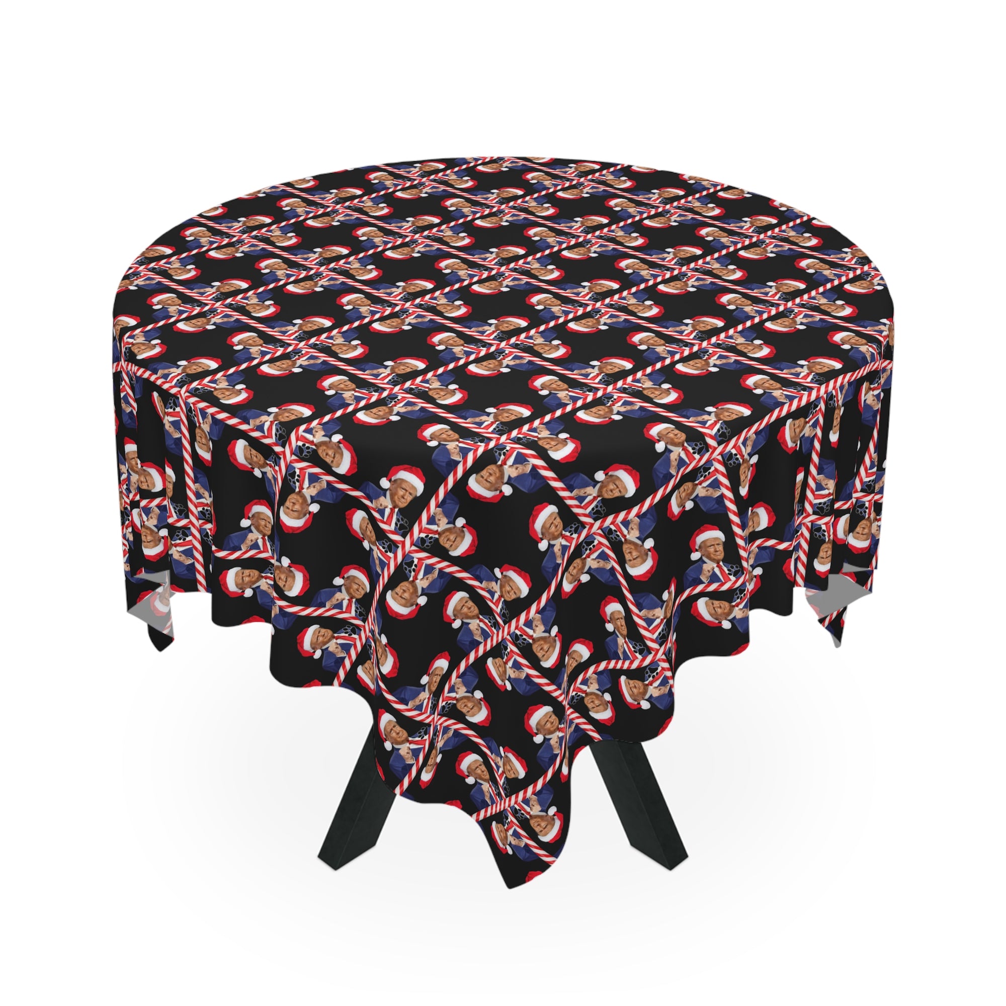 Santa Trump Novelty Christmas Tablecloth