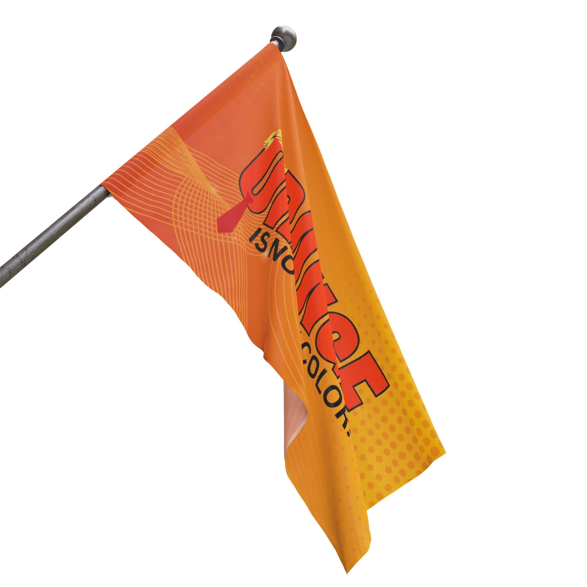 Orange Is Not My Color Flag Printify
