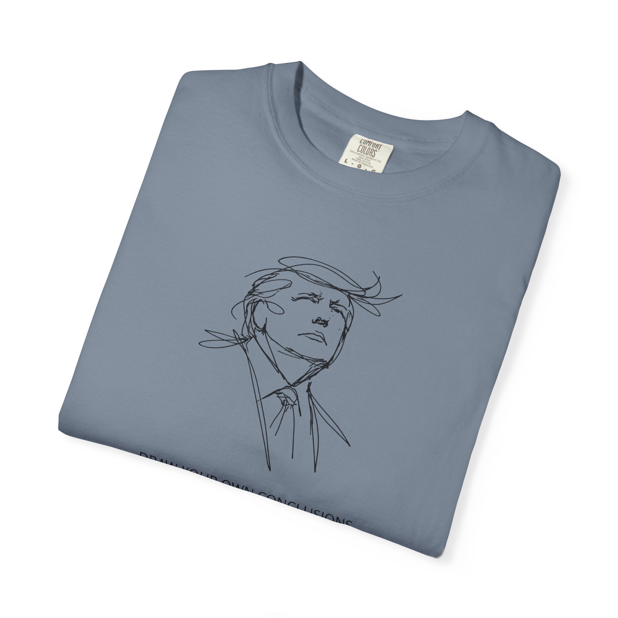 Draw Your Own Conclusions Unisex Graphic Tee – Minimal Line Art Statement Shirt