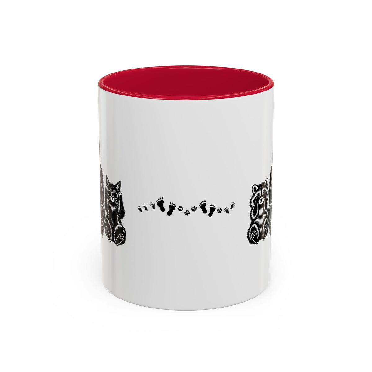 Hear No Evil, See No Evil, Speak No Evil | Bigfoot, Jimothy & Cat Accent Coffee Mug 11oz/15oz