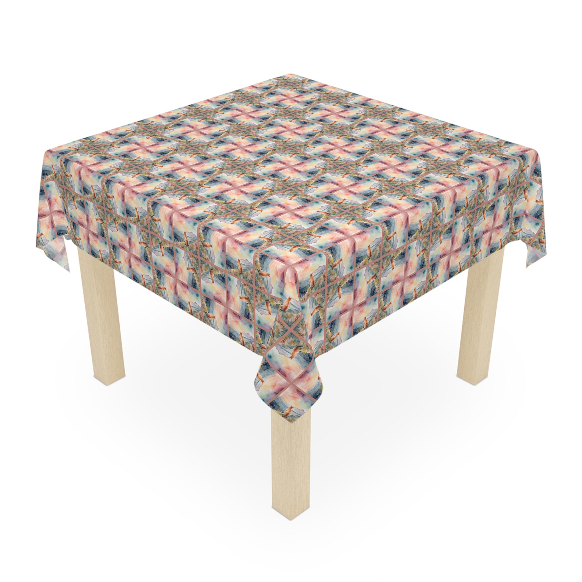 Watercolor Kitty Tablecloth